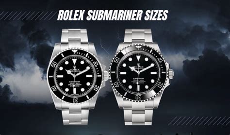 rolex submariner face size.